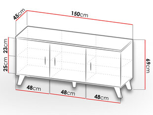 Tv galds Lotta cena un informācija | TV galdiņi | 220.lv