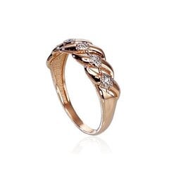 Золотое кольцо для женщин Diamond Sky Camellia 4752263018754 цена и информация | Кольца | 220.lv