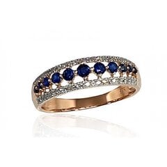 Золотое кольцо с бриллиантами "Камелия III" из красного золота 585 пробы 4752263018013 цена и информация | Кольца | 220.lv