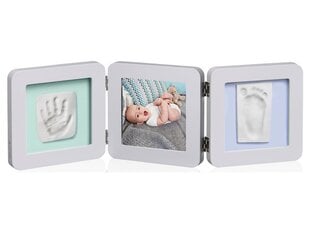 Baby Art Double Print Frame komplekts mazuļa pēdiņu/rociņu nospieduma izveidošanai, pastel цена и информация | Отпечатки для младенцев | 220.lv