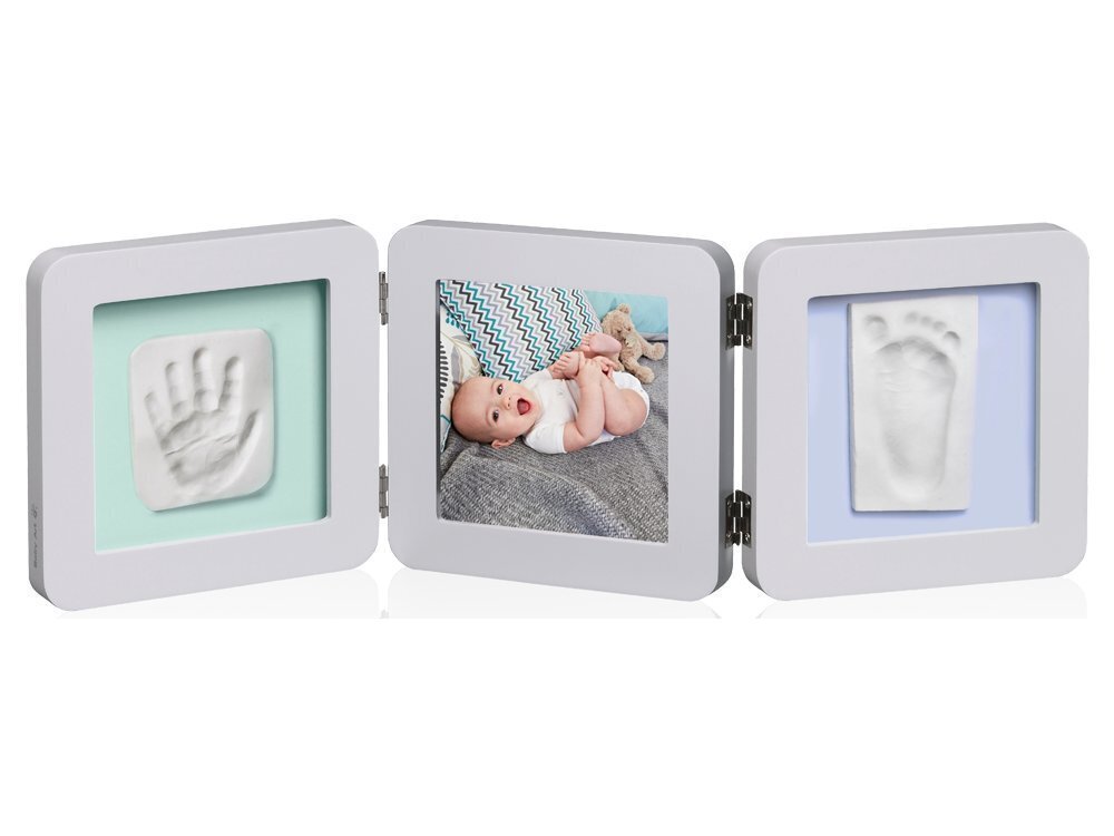 Baby Art Double Print Frame komplekts mazuļa pēdiņu/rociņu nospieduma izveidošanai, pastel cena un informācija | Mazuļa nospiedumi | 220.lv