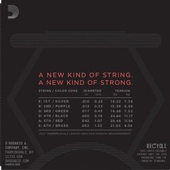 Струны для электрогитары D'Addario NYXL1052 цена и информация | D'Addario Музыкальные инструменты и принадлежности | 220.lv