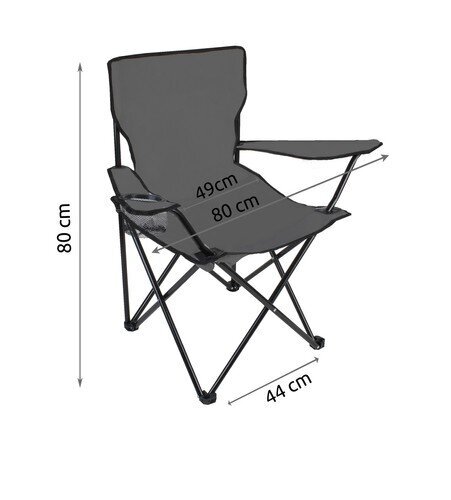 Makšķerēšanas krēsls, pelēks цена и информация |  Tūrisma mēbeles | 220.lv