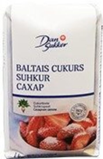 Baltais cukurs Dan Sukker 1kg цена и информация | Pārtikas piedevas | 220.lv