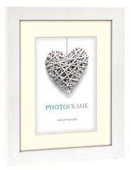 picture frame Regent 16 x 21 cm wood white 2-parts - цена и информация | Рамки, фотоальбомы | 220.lv