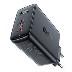 Acefast A29 PD50W GaN (USB-C + USB-C) dual port charger black цена и информация | Зарядные устройства для телефонов | 220.lv