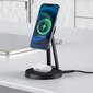 Acefast Qi Wireless Charger 15W for iPhone (with MagSafe) and Apple AirPods Stand Holder Magnetic Holder Black (E8 black) cena un informācija | Lādētāji un adapteri | 220.lv