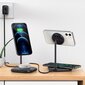 Acefast 15W Qi Wireless Charger for iPhone (with MagSafe) and Apple AirPods Stand Holder Magnetic Holder Gray (E6 gray) цена и информация | Lādētāji un adapteri | 220.lv