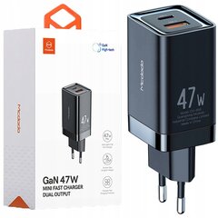 MCDODO MINI GaN lādētājs 2X USB/USB-C PD QC - 47W cena un informācija | Lādētāji un adapteri | 220.lv