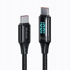 Mcdodo tālruņa kabelis ar displeju Digital PRO PD USB-C 100W 1.2m cena un informācija | Savienotājkabeļi | 220.lv