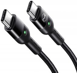 Телефонный кабель Mcdodo omega PD, spring fast LED, USB Type-C , чёрный, 1,8 м цена и информация | Кабели для телефонов | 220.lv