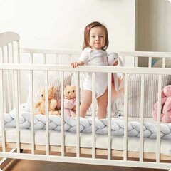 Защита кроватки - тесьма, 3m серый цена и информация | Детское постельное бельё | 220.lv