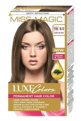 Стойкая краска для волос Miss Magic Luxe Colors 6.0, Dark Blond, 93 мл цена и информация | Краска для волос | 220.lv