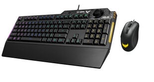 ASUS TUFGaming Combo K1&M3 Czarny cena un informācija | Klaviatūras | 220.lv