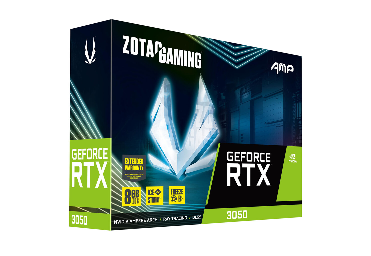 Karta graf. ZOTAC GAMING GeF RTX 3050 AMP 8GB GDDR6 цена и информация | Videokartes (GPU) | 220.lv