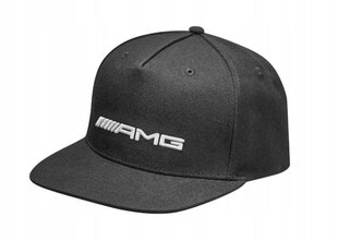 Кепка Mercedes-Benz AMG Flat Brim Cap In Black Embroidered Logo Genuine B66954289 B66954289 цена и информация | Мужские шарфы, шапки, перчатки | 220.lv