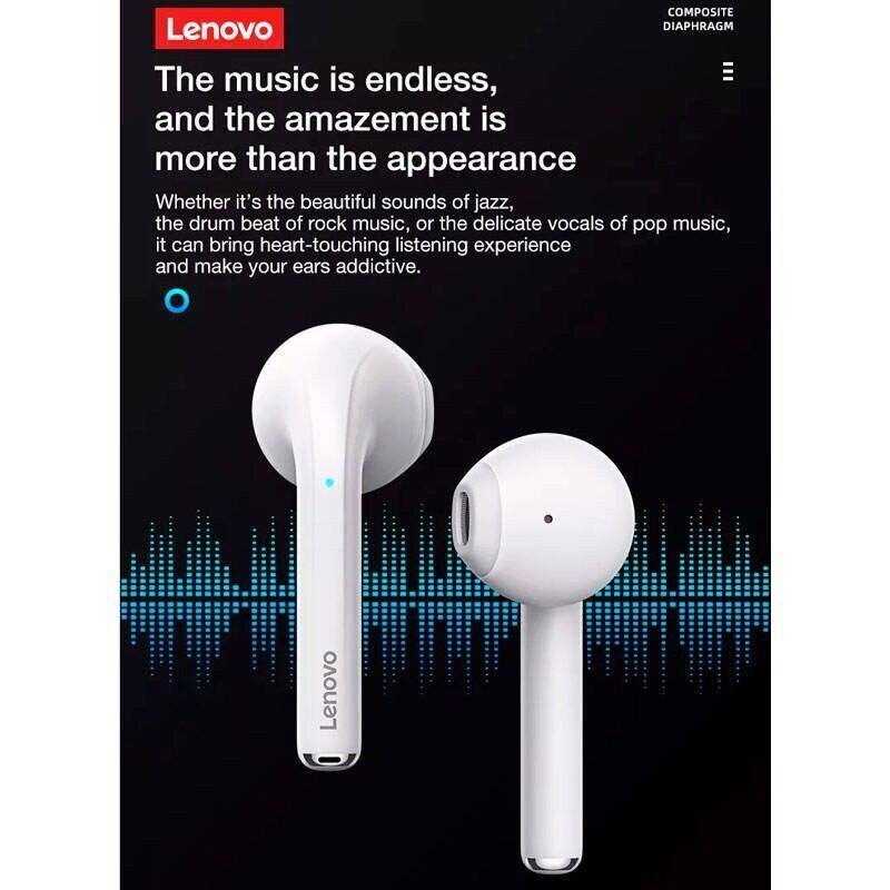 Lenovo Thinkplus LivePods LP50 austiņas priekš ausīm Baltas cena un informācija | Austiņas | 220.lv