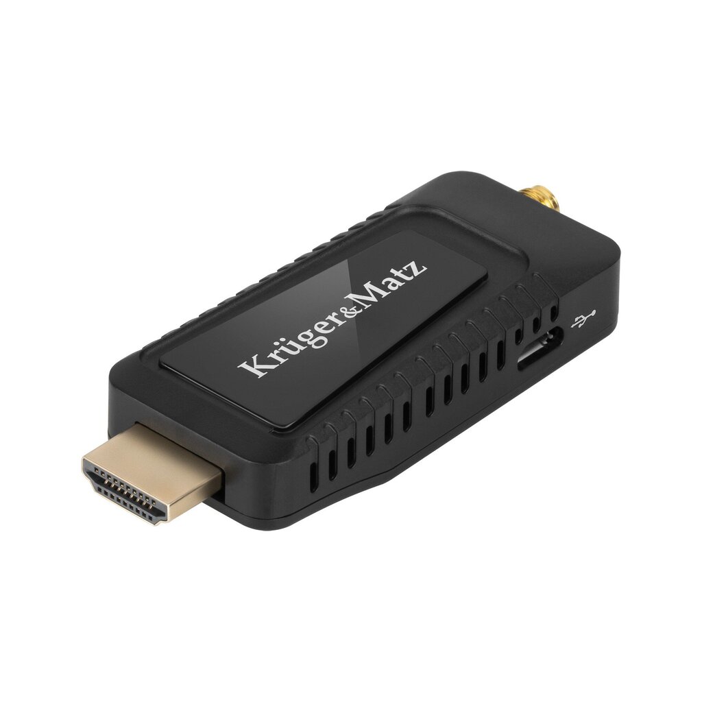 KRUGER & MATZ mini Tuner DVB-T2 H.265 HEVC KM9999 cena un informācija | TV uztvērēji | 220.lv