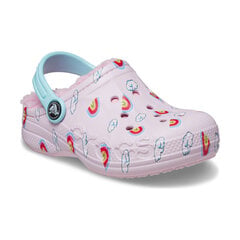 Crocs™ Baya Lined Printed Clog Kid's 207653 201437 цена и информация | Детские тапочки, домашняя обувь | 220.lv