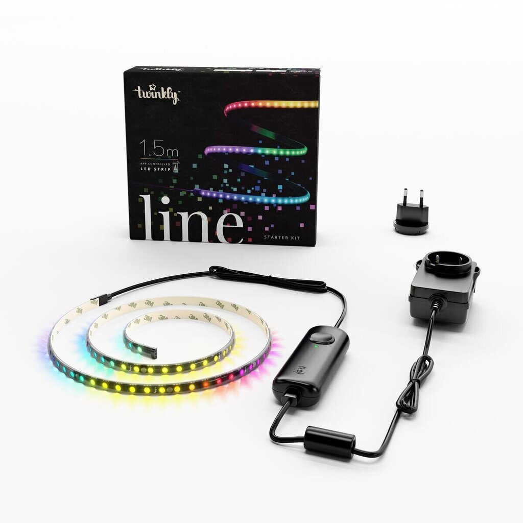 TWINKLY Line 90 Starter Kit (TWL100STW-BEU) Smart LED strip 90 LED RGB 1,5 m цена и информация | Ziemassvētku lampiņas, LED virtenes | 220.lv
