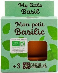 Audzēšanas komplekts bērniem - baziliks, Radis et Capucine Organic cena un informācija | Materiāli floristikai | 220.lv