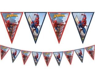 Karodziņu virtene "Spiderman Crime Fighter" (9 karodziņi) cena un informācija | Svētku dekorācijas | 220.lv