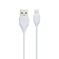 XO kabelis NB8 USB - Lightning 1,0 m 2,1A, balts cena un informācija | Savienotājkabeļi | 220.lv