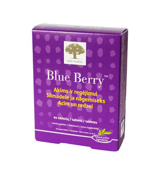 Таблетки NEW NORDIC BLUE BERRY, 60 шт. цена и информация | Витамины, пищевые добавки, препараты для хорошего самочувствия | 220.lv