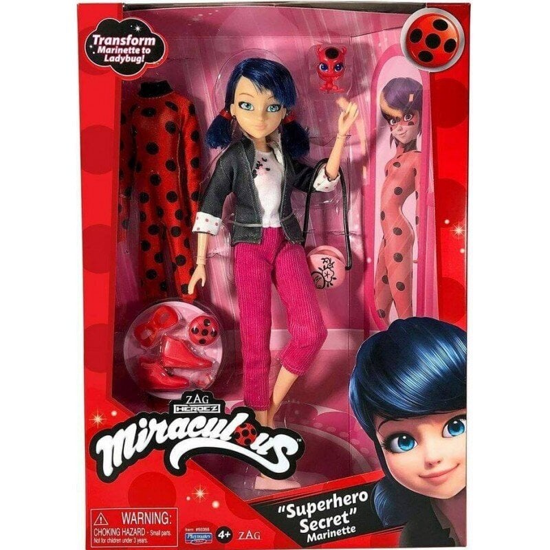 Lelle Marinette Superhero Secret Miraculous цена и информация | Rotaļlietas meitenēm | 220.lv