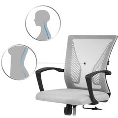 Biroja krēsls ar mikro sietu pelēks цена и информация | Офисные кресла | 220.lv