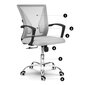 Biroja krēsls ar mikro sietu pelēks cena un informācija | Biroja krēsli | 220.lv