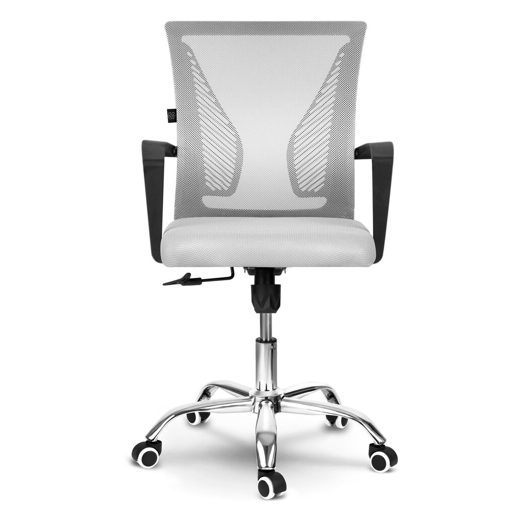 Biroja krēsls ar mikro sietu pelēks cena un informācija | Biroja krēsli | 220.lv