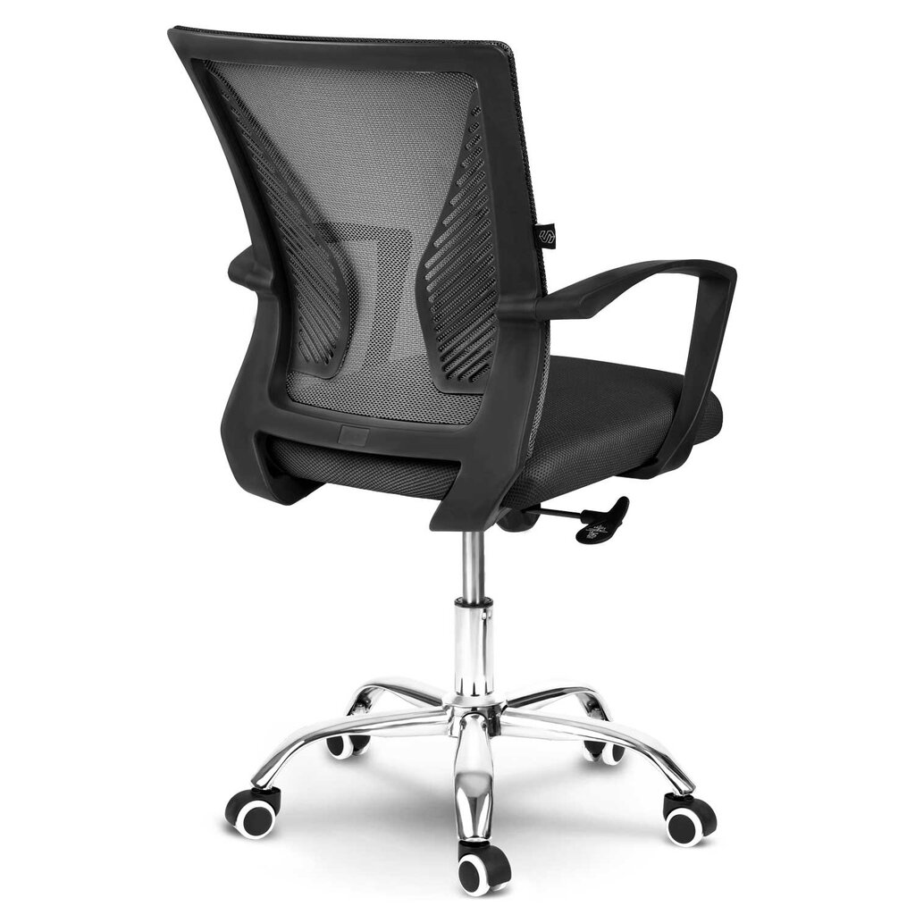 Biroja krēsls ar mikro sietu, Gonta melns cena un informācija | Biroja krēsli | 220.lv