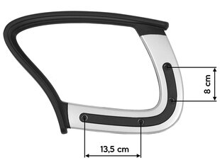 Подлокотники стула  черный цена и информация | Ручки для мебели | 220.lv