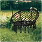 Piekarināms BOHO krēsls, melns cena un informācija | Dārza krēsli | 220.lv