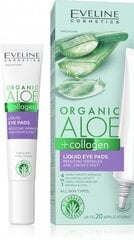 Šķidrie acu pretgrumbu patči, EVELINE Organic Aloe+Collagen, 20 ml цена и информация | Сыворотки, кремы для век | 220.lv