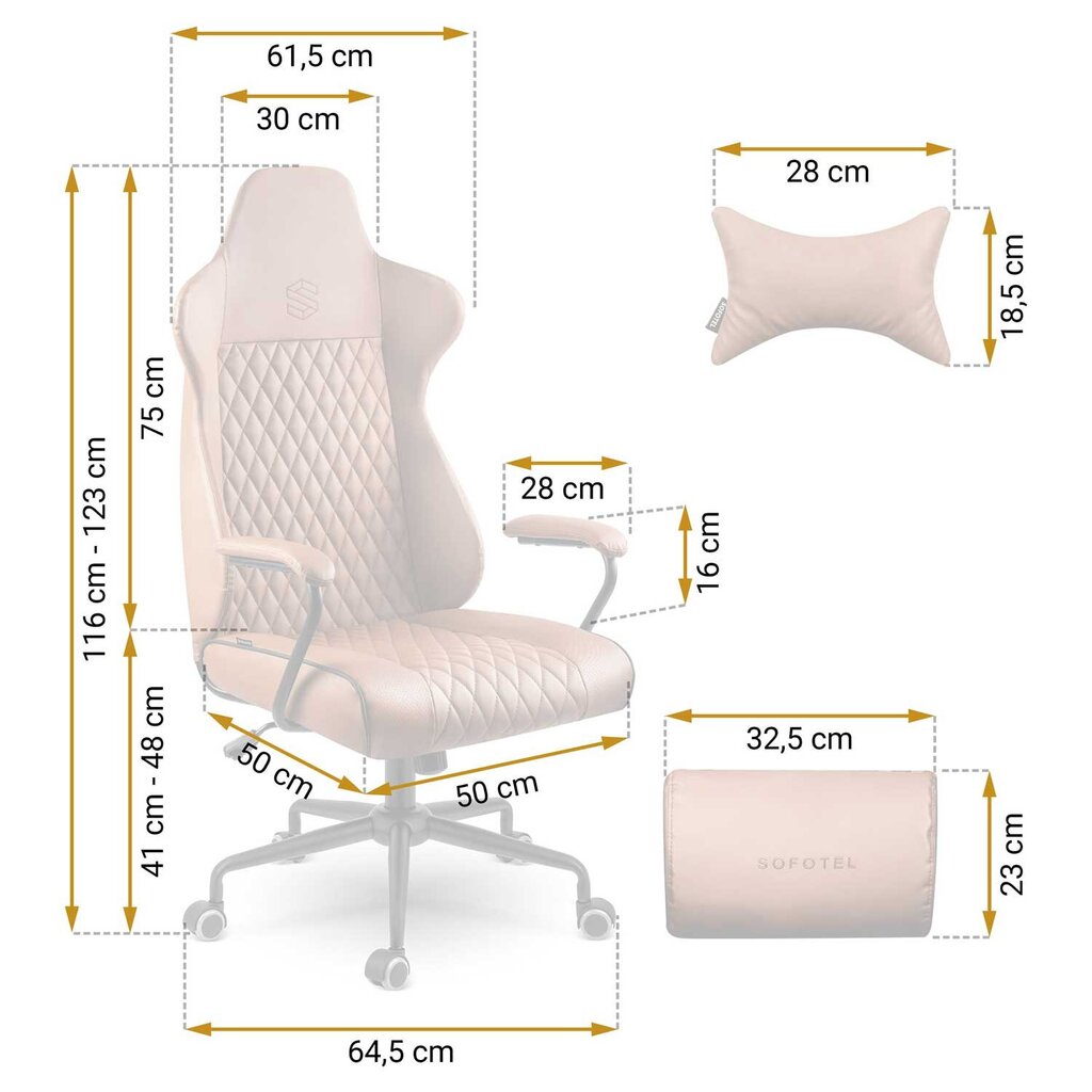 Biroja krēsls, Veronac brūns cena un informācija | Biroja krēsli | 220.lv