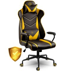 Spēļu krēsls, Smart Gamers melns un dzeltens цена и информация | Офисные кресла | 220.lv