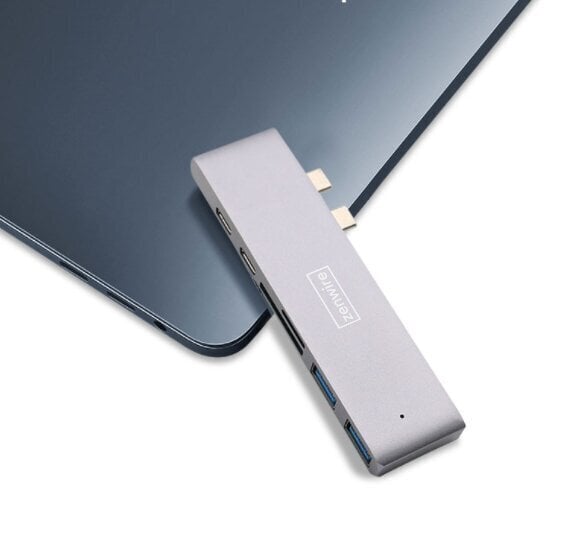 Adapteris 7in1 HUB USB-C HDMI 4K SD 2x USB 3.0 Thunderbolt 3.0 Macbook Pro / Air M1 M2 cena un informācija | Adapteri un USB centrmezgli | 220.lv