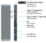 Adapteris 7in1 HUB USB-C HDMI 4K SD 2x USB 3.0 Thunderbolt 3.0 Macbook Pro / Air M1 M2 cena un informācija | Adapteri un USB centrmezgli | 220.lv