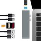 Adapteris 7in1 HUB USB-C HDMI 4K SD 2x USB 3.0 Thunderbolt 3.0 Macbook Pro / Air M1 M2 цена и информация | Adapteri un USB centrmezgli | 220.lv
