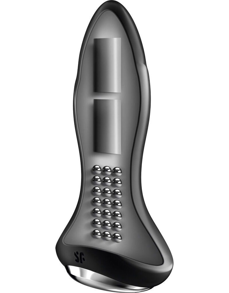 SATISFYER ROTATOR PLUG 1+ BLACK цена | virs18.220.lv