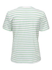 Женская футболка ONLY 15270570*03, белая/зелёная 5715318584641 цена и информация | Женские футболки | 220.lv