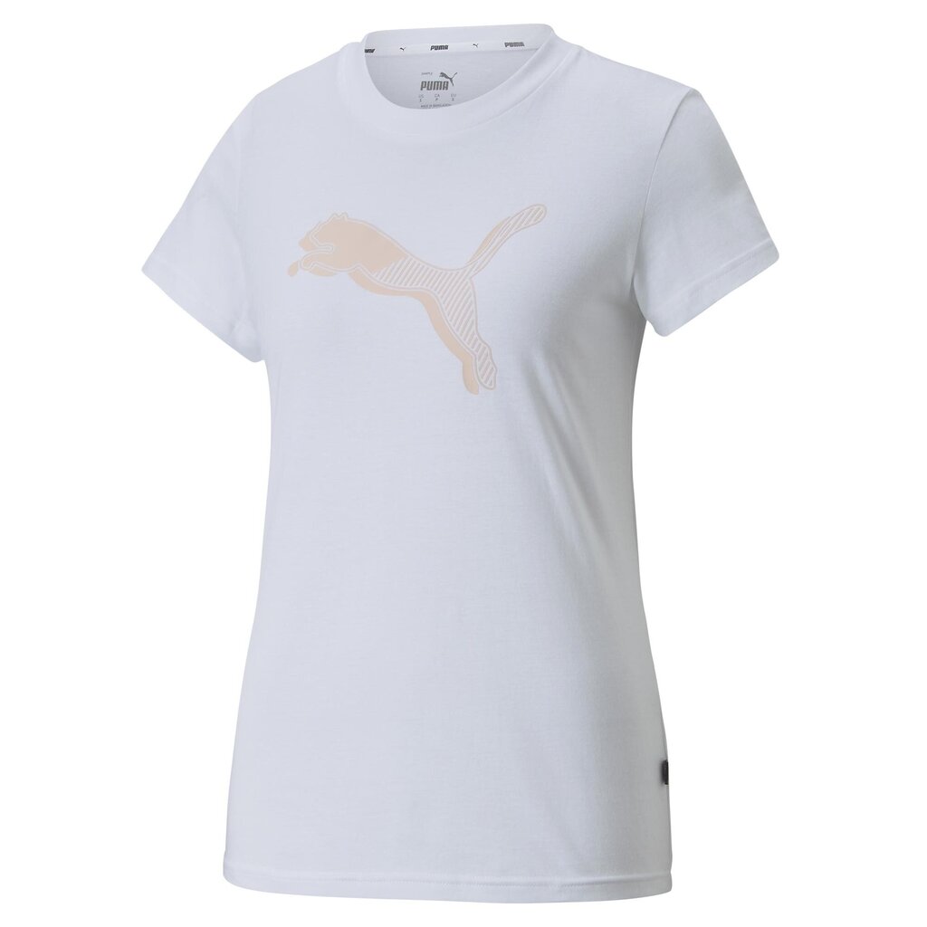 Puma sieviešu T-krekls 849941*02, balts/sudrabains цена и информация | T-krekli sievietēm | 220.lv