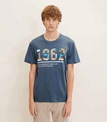 Tom Tailor vīriešu T-krekls 1032907*10877, zils cena un informācija | Vīriešu T-krekli | 220.lv