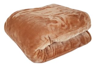 Vienkrāsains gultas pārklājs - pleds KG-28, brūns, 160 x 210 cm cena un informācija | Gultas pārklāji, pledi | 220.lv