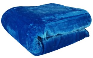 Vienkrāsains gultas pārklājs - pleds KG-26, zils, 160 x 210 cm cena un informācija | Gultas pārklāji, pledi | 220.lv