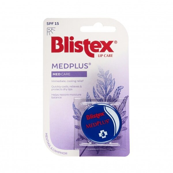 Lūpu balzams BLISTEX Medplus, 7 g cena un informācija | Lūpu krāsas, balzāmi, spīdumi, vazelīns | 220.lv