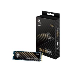 Внутренний жесткий диск SSD MSI M450 PCIe 4.0 NVMe M.2 500 ГБ kaina ir informacija | Внутренние жёсткие диски (HDD, SSD, Hybrid) | 220.lv