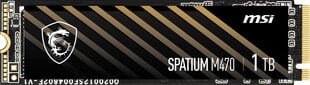 Жесткий диск SSD MSI SPATIUM M470 PCIe 4.0 NVMe M.2 1TБ цена и информация | Внутренние жёсткие диски (HDD, SSD, Hybrid) | 220.lv